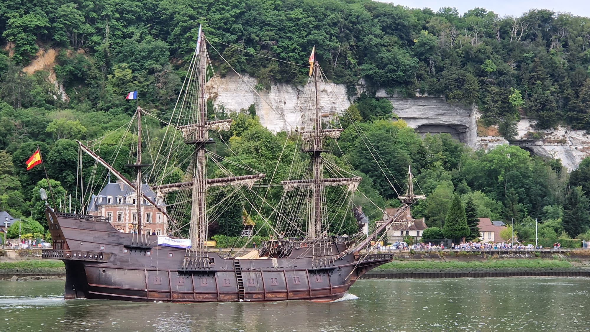 Armada Rouen 2023 : el Galeon Andalucia, réplique du galion de