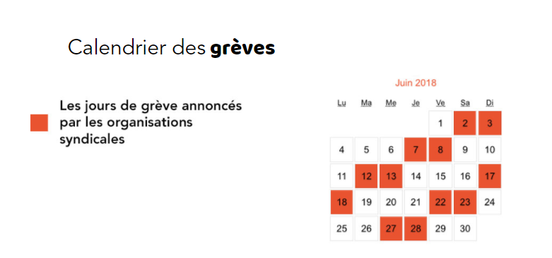 Dates de la grève SNCF: le calendrier de juin 2018 | FranceSoir