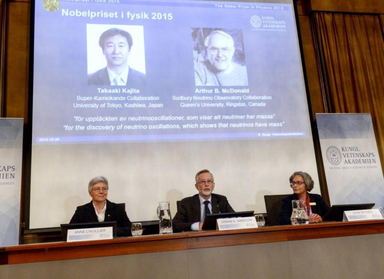 Nobel De Physique: Takaaki Kajita Et Arthur B. McDonald Récompensés ...