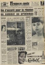 Une FranceSoir 23.10.1959 Farah Diba