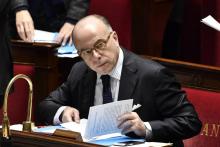 Le Premier ministre français Bernard Cazeneuve, le 31 janvier 2017 à l'Assemblée nationale à Paris