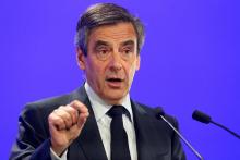 François Fillon, candidat de la droite à la présidentielle, le 15 février 2017 à Compiègne