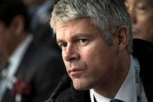 La président de la région Auvergne-Rhônes-Alpes, Laurent Wauquiez, à Pékin en Chine le 15 février 20