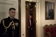 Le président américain Donald Trump à la Maison Blanche, le 24 février 2017