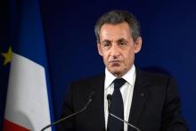 L'ex-président français Nicolas Sarkozy à Paris, le 20 novembre 2016