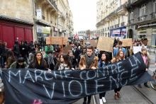 Une marche contre les violences policières.