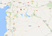 Capture d'écran google maps Al-Bab nord de la Syrie