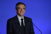 François Fillon lors d'une conférence de presse à Paris, le 13 mars 2017