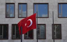 Devant l'ambassade de Turquie, le 15 mars 2017 à Berlin