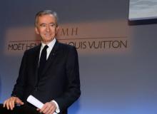 Le patron du groupe de luxe LVMH Bernard Arnault, le 26 janvier 2017 à Paris