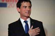 Le socialiste Manuel Valls le 29 janvier 2017 à Paris