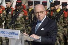 Bernard Cazeneuve, le 17 mars 2017 à Pont-du-Château dans la Somme