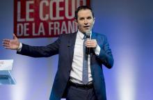 Benoît Hamon en meeting, le 12 mars 2017 à Fort-de-France, en Martinique