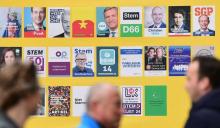 Les affiches électrales des candidats aux législatives néerlandaises, le 14 mars 2017 à La Haye