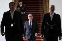 François Hollande inaugure l'Agence Française Anticorruption à Bercy, le 23 mars 2017