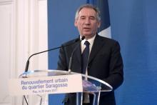 François Bayrou, président du MoDem et soutien d'Emmanuel Macron à la présidentielle, le 20 mars 201