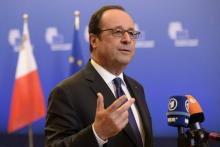 La président François Hollande le 10 mars 2017 à Bruxelles