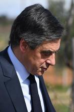 Francois Fillon en déplacement dans le sud-est, le 2 mars 2017 à Nîmes