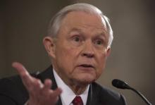 Le ministre américain de la Justice Jeff Sessions à Washington, le 9 février 2017