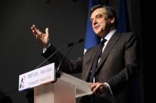 François Fillon lors d'un meeting le 15 mars 2017 à Pertuis