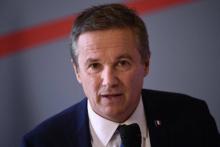 Nicolas Dupont-Aignan le 23 mars 2017 à Paris