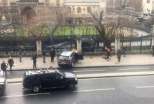 Une photo de la grille devant le palais de Westminster.