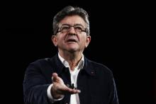 Jean-Luc Mélenchon lors d'un meeting au Havre le 29 mars 2017