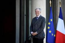 Jacques Attali à l'Elysée à Paris, le 21 avril 2017