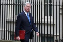 Le ministre britannique de la Défense, Michael Fallon arrive à Downing Street, le 29 mars 2017