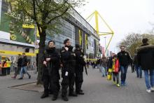 Officier de police allemande à Dortmund, le 12 avril 2017