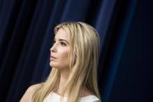 La fille aînée du président américain, Ivanka Trump, le 4 avril 2017 lors d'une réunion à la Maison 