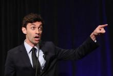 Le candidat démocrate Jon Ossoff à Atlanta, en Géorgie, aux Etats-Unis, le 18 avril 2017