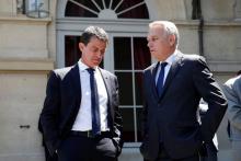 Manuel Valls et Jean-Marc Ayrault, alors respectivement Premier ministre et ministre des Affaires ét