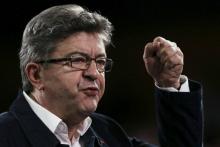 Jean-Luc Mélenchon, le 29 mars 2017 aux docks du Havre