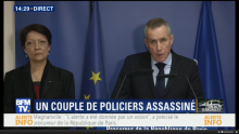 François Molins à la conférence de presse après l'attentat de Magnanville.