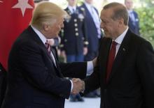 Le président américain Donald Trump accueille son homologue turc Recep Tayyip Erdogan à la Maison Bl