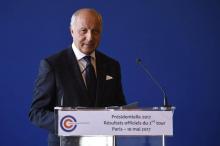 Le président du Conseil constitutionnel Laurent Fabius proclame officiellement l'élection d'Emmanuel