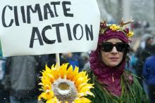 Sommet de la COP21, le 10 décembre 2015 au Bourget, au nord de Paris