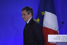 François Fillon, le 23 avril 2017 à Paris