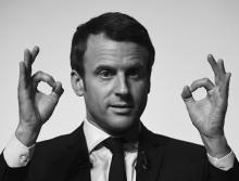 Emmanuel Macron à Chatellerault (ouest) le 28 avril 2017