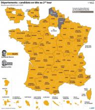 Carte de France du vote