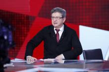 Jean-Luc Mélenchon sur le plateau de l'Emission politique de France 2, le 18 mai 2017