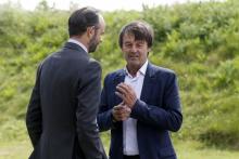 le ministre de la Transition écologique et solidaire Nicolas Hulot, au coté du Premier ministre Edou