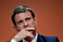 L'ancien Premier ministre socialiste Manuel Valls, lors d'un forum contre l'abstention, à Paris, le 