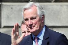 Le négociateur de l'Union européenne sur le Brexit Michel Barnier arrive 11 mai 2017 devant le parle