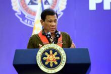 Le président philippin Rodrigo Duterte à Davao, aux Philippines, le 19 mai 2017