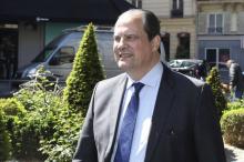 Le premier secrétaire du PS Jean-Christophe Cambadélis à Paris, le 9 mai 2017