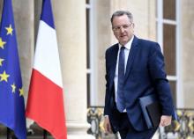 Le ministre de la Cohésion territoirale Richard Ferrand arrive à l'Elysée, à Paris le 24 mai 2017