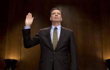 L'ex-directeur du FBI James Comey, le 3 mai 2017 à Washington