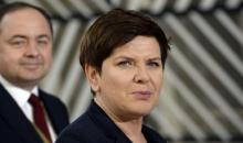 La Première ministre polonaise Beata Szydlo à Bruxelles, le 29 avril 2017